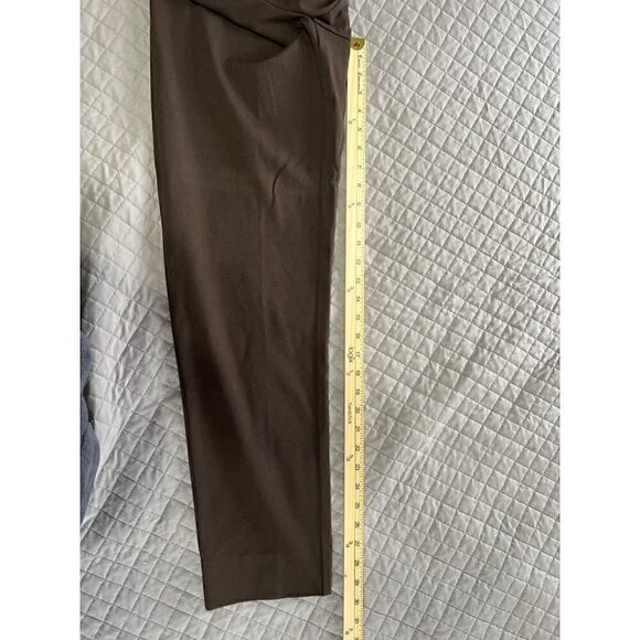 J Jill Ponte Slim Leg Size Pull On Pants Medium Brown Elastic Waist - Picture 5 of 8
